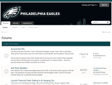 Tablet Screenshot of boards.philadelphiaeagles.com